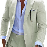 Men's Striped Summer Suit | Lightweight Coordinated Style