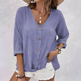 Women's Button-Up Blouse | Relaxed Elegance for Every Occasion