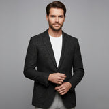 Men's Double Breasted Plaid Blazer | Classic Checked Style