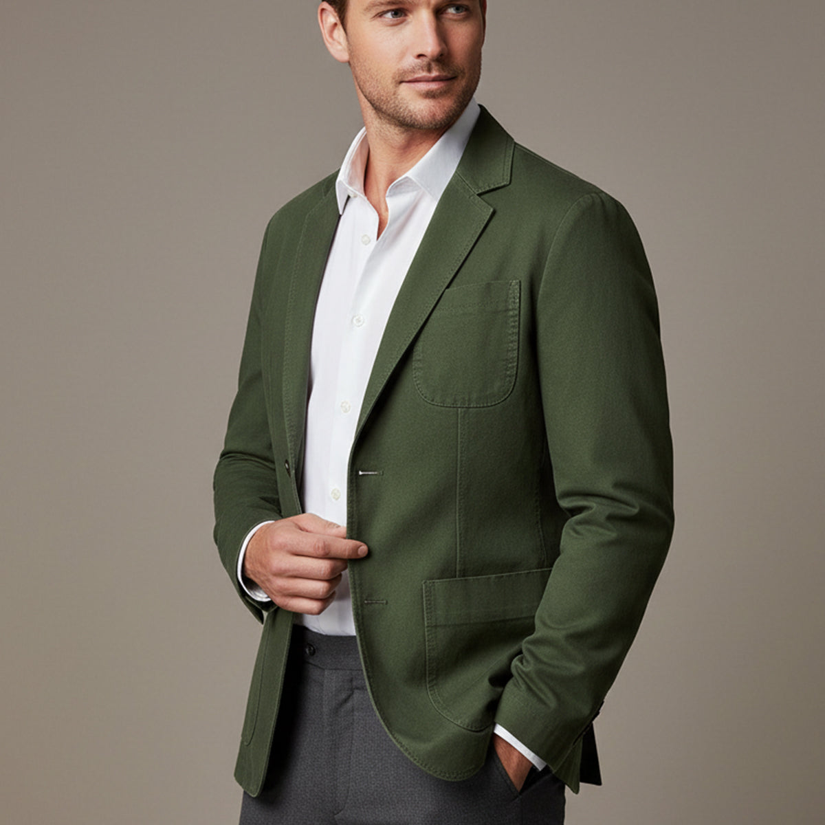 Men's Cotton Windbreaker Blazer | Versatile Style, All-Season Comfort
