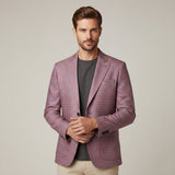 Men's Double Breasted Plaid Blazer | Classic Checked Style