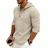 Men's Drawstring Hoodie – Relaxed Fit Casual Pullover Sweatshirt
