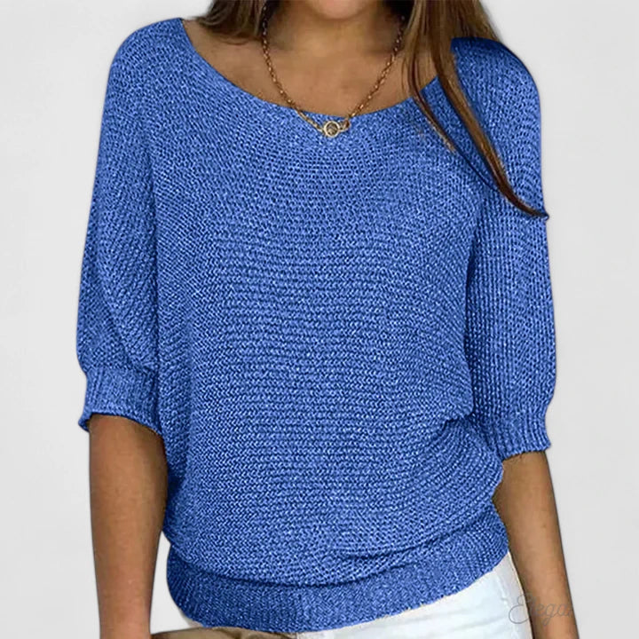 Women's Batwing Sleeve Jumper – Soft Knit Relaxed Pullover