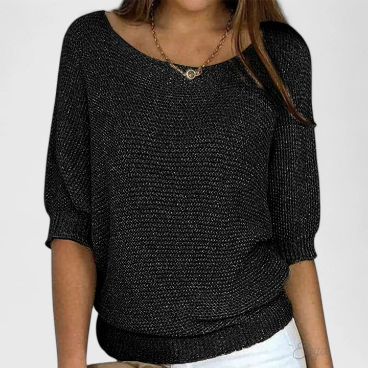 Women's Batwing Sleeve Jumper – Soft Knit Relaxed Pullover