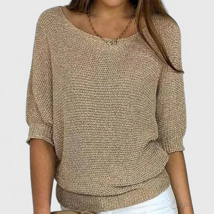 Women's Batwing Sleeve Jumper – Soft Knit Relaxed Pullover