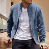 Men's Lightweight Stand-Collar Jacket - Everyday Zip-Up Layer