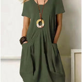 Cotton A-Line Dress | Everyday Comfort, Effortless Style