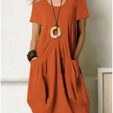 Cotton A-Line Dress | Everyday Comfort, Effortless Style