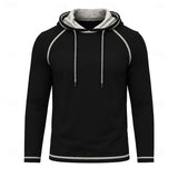 Men's Raglan Sleeve Hoodie – Casual Sporty Hooded Sweatshirt