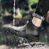 Men's Rain Boots - Waterproof Wellington Boots for Wet Weather