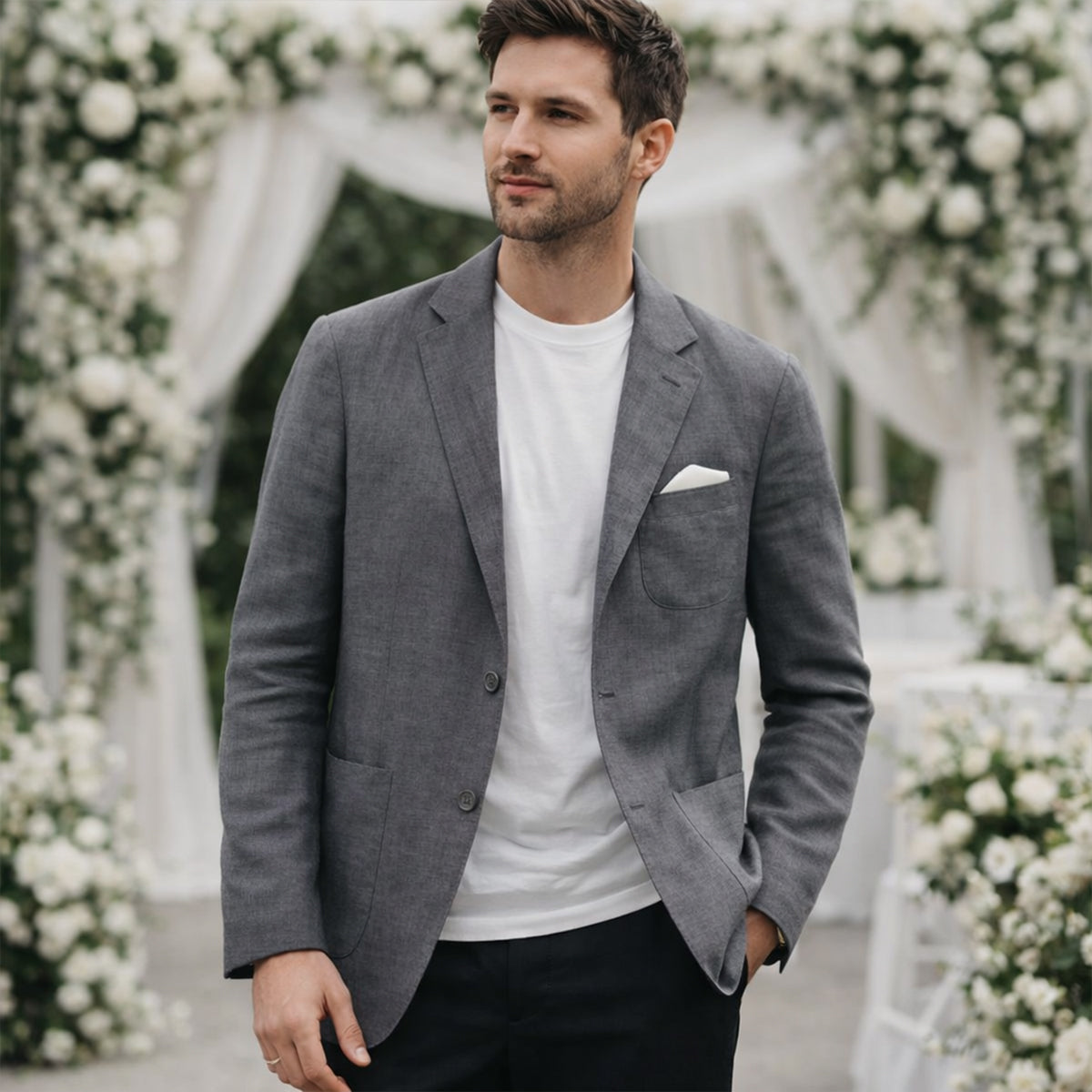 Summer Wedding Blazer Men | Lightweight Linen Comfort