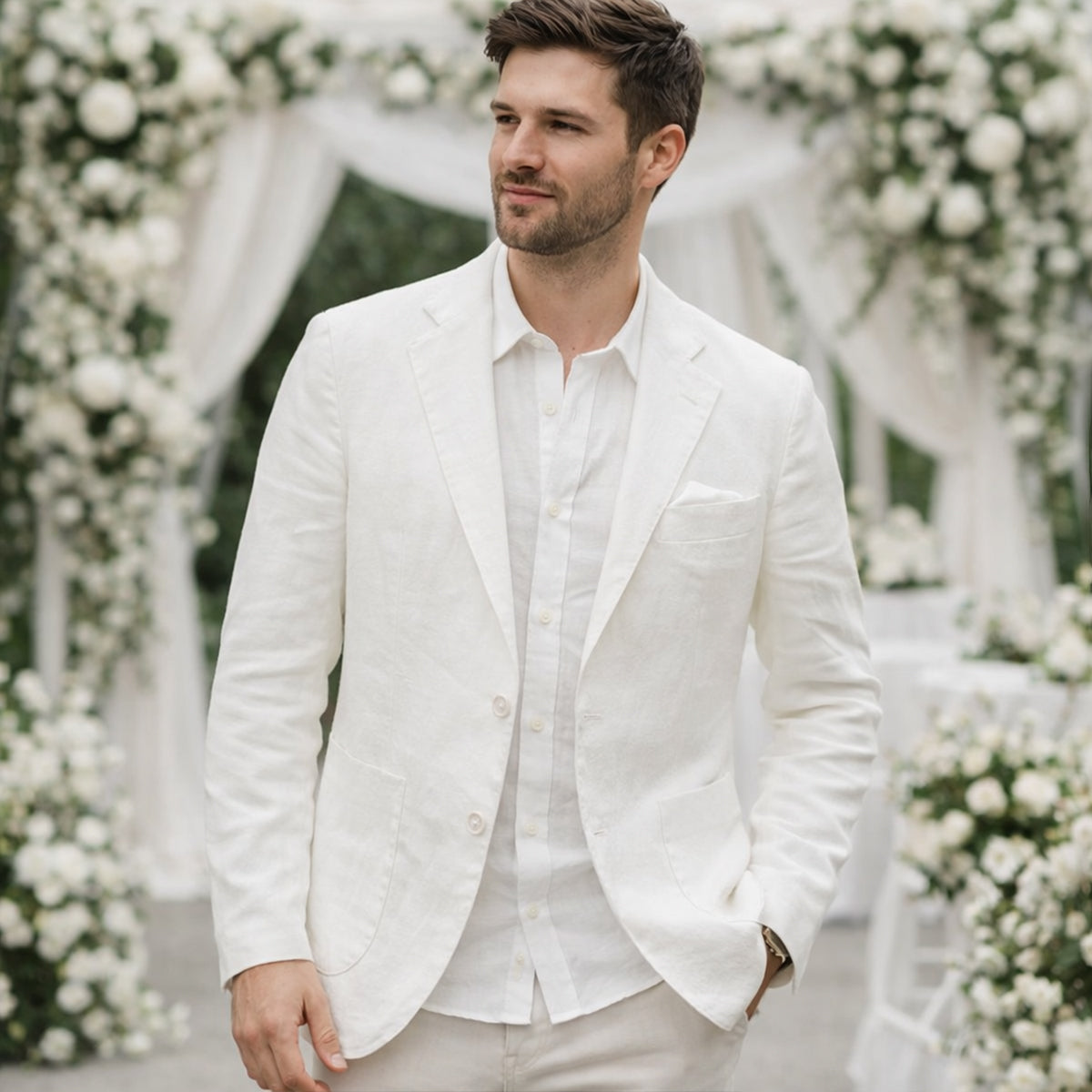 Summer Wedding Blazer Men | Lightweight Linen Comfort
