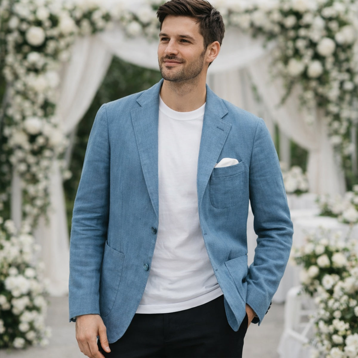 Summer Wedding Blazer Men | Lightweight Linen Comfort
