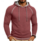 Men's Raglan Sleeve Hoodie – Casual Sporty Hooded Sweatshirt