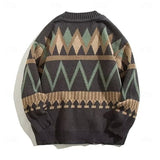 Men's Patterned V-Neck Button Cardigan - Knit Layering Piece