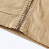 Men's Shirt-Collar Utility Zip Jacket - Everyday Casual Layer