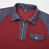 Men's Quarter Zip Jumper – Textured Hardwearing Layering Top